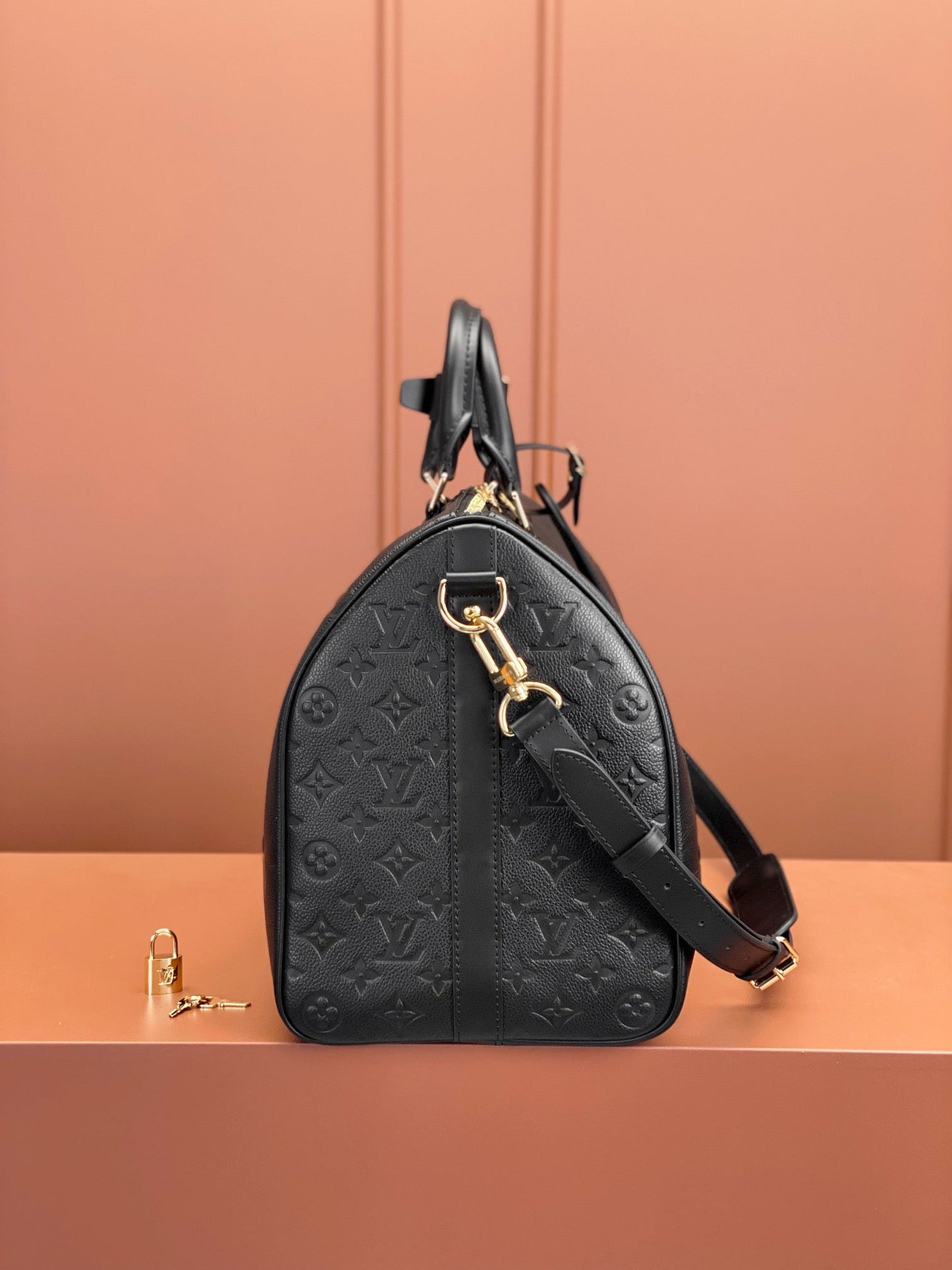 [Luxe]0528 Keepall Bandoulière 45 Monogram Empreinte Leather