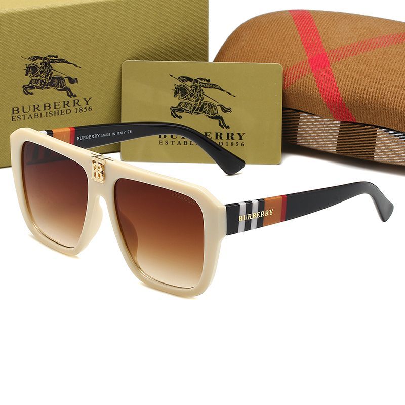 [Luxe]Fashion Unisex Plaid Frame Sunglasses