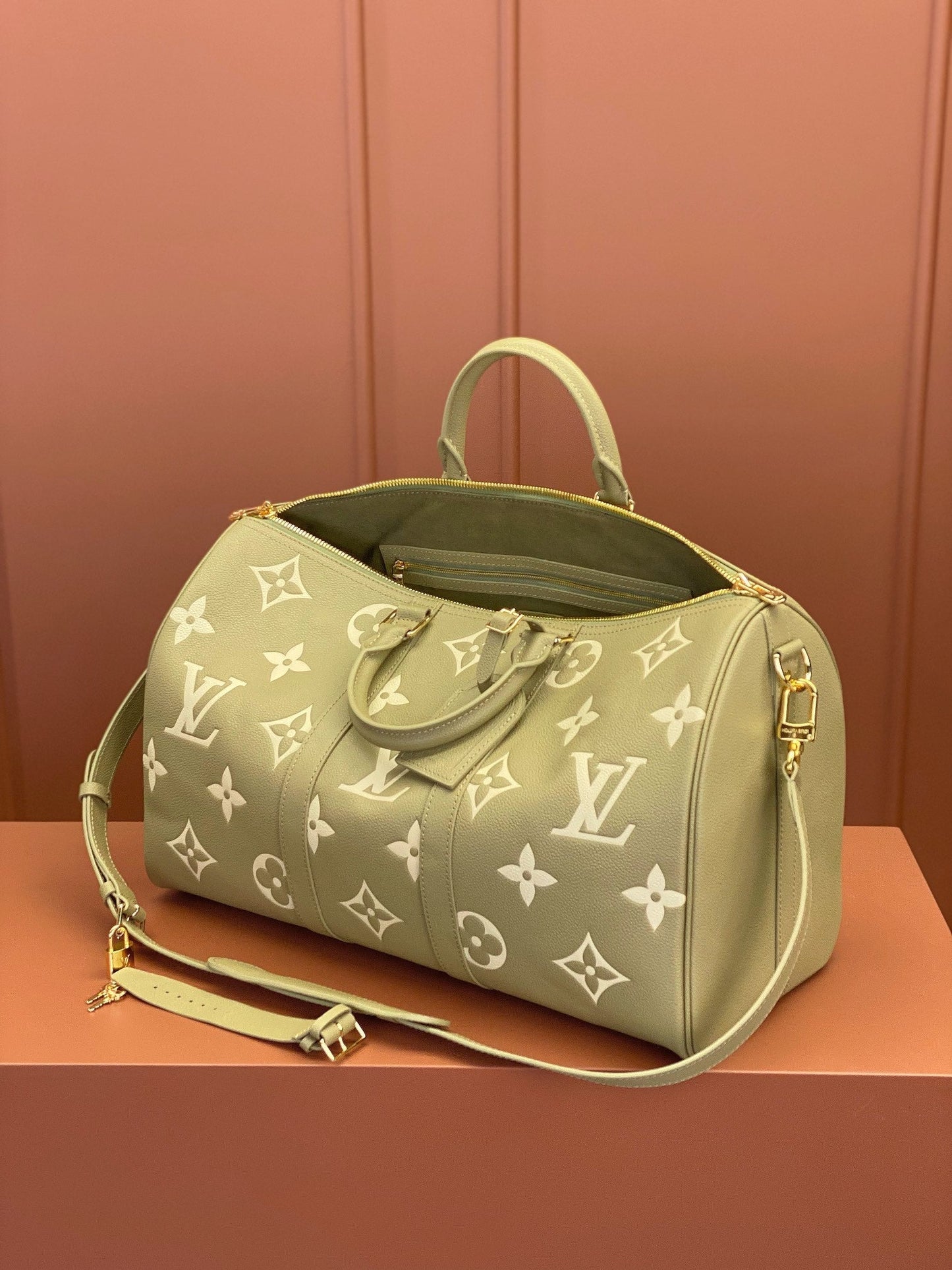[Luxe]0528 Keepall Bandoulière 45 Monogram Empreinte Leather