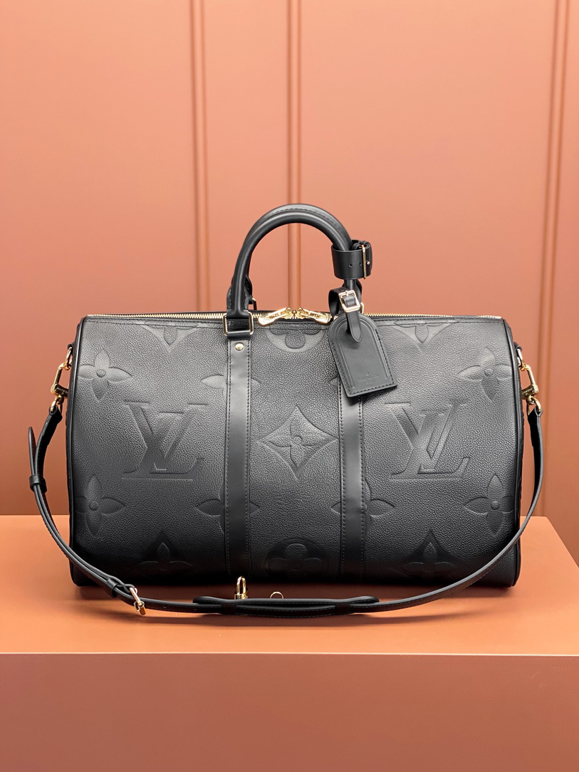 [Luxe]0528 Keepall Bandoulière 45 Monogram Empreinte Leather