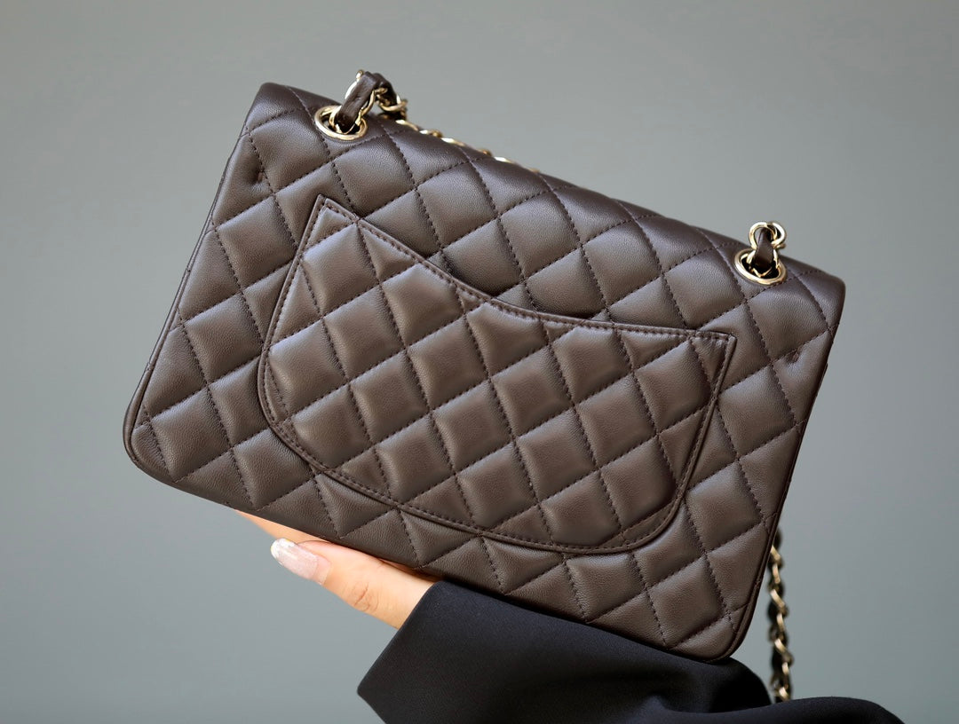 [Luxe]0528 Small Classic Double Flip Cover Chocolate