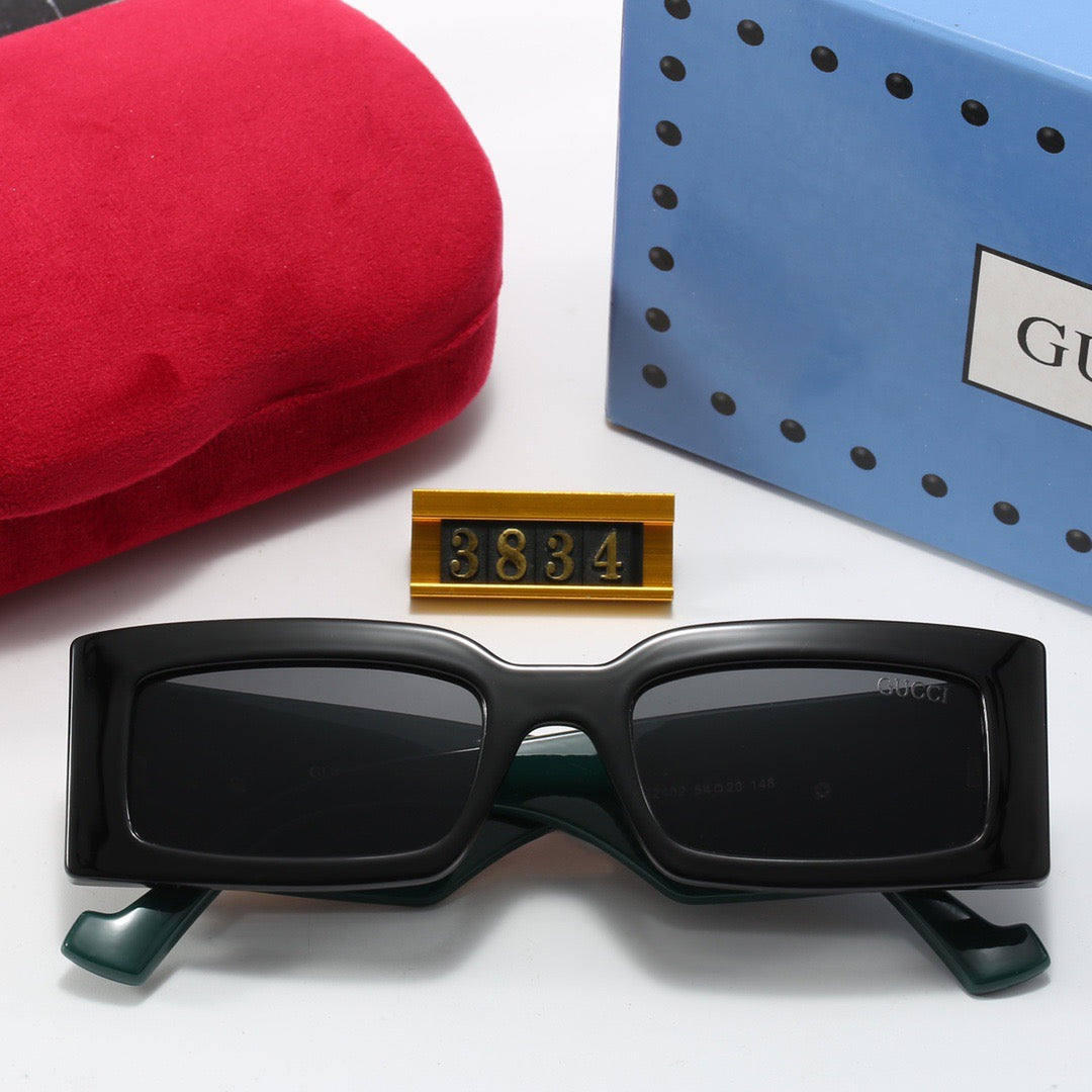 [Luxe]Luxury Cat-Eye  Square Frame Sunglasses 3834