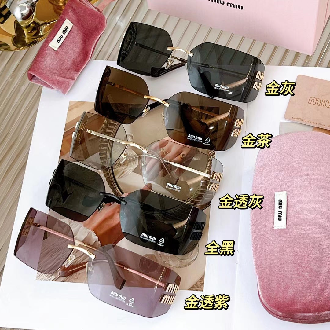 [Luxe]Amber Frame Retro Sunglasses-With Gift Box