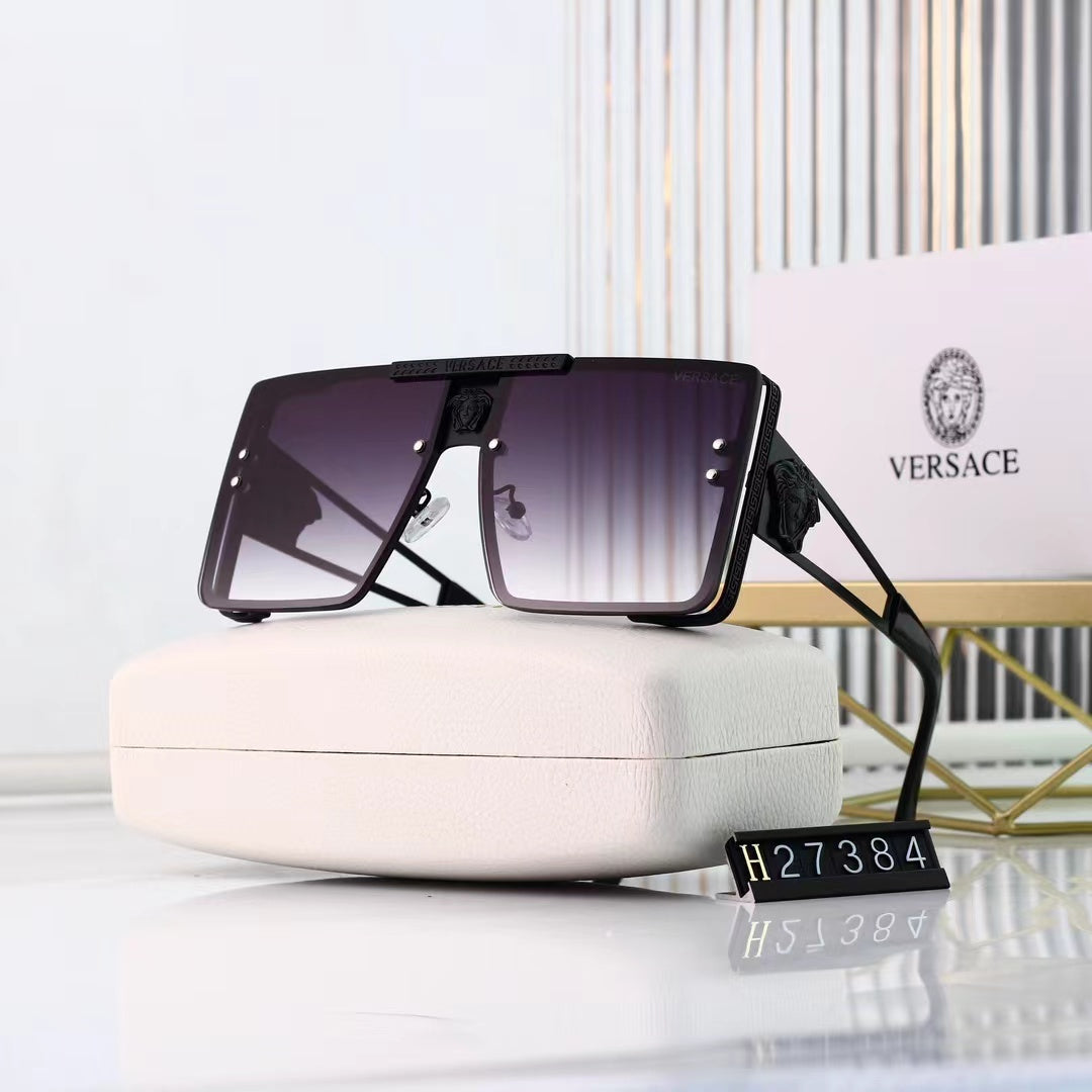 [Luxe]Retro Metal Frame Trendy Sun Glasses-With Gift Box