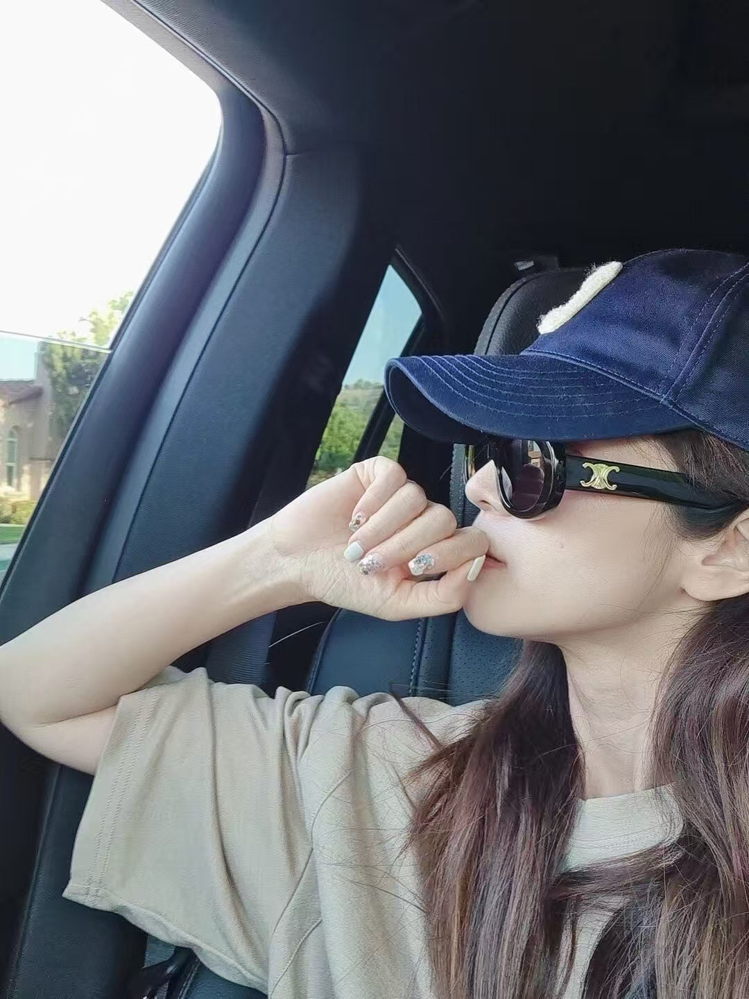 [Luxe]Retro Oval Frame Sunglasses 1170