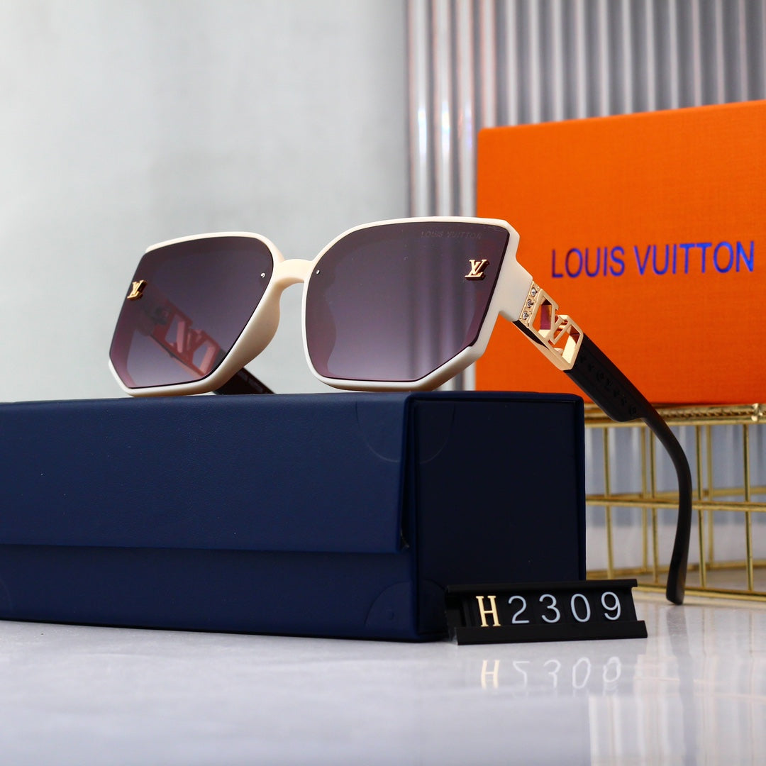 [Luxe]Hexagonal Oversized Sunglasses-With Gift Box