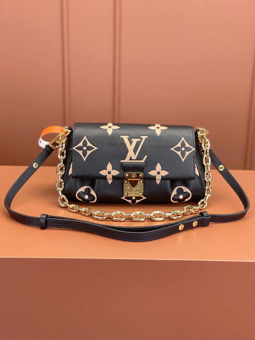 [Luxe]0528 Favorite Bicolour Monogram Empreinte Leather