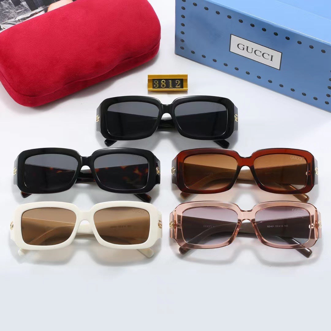 [Luxe]Chunky Frame Retro Sunglasses-With Gift Box