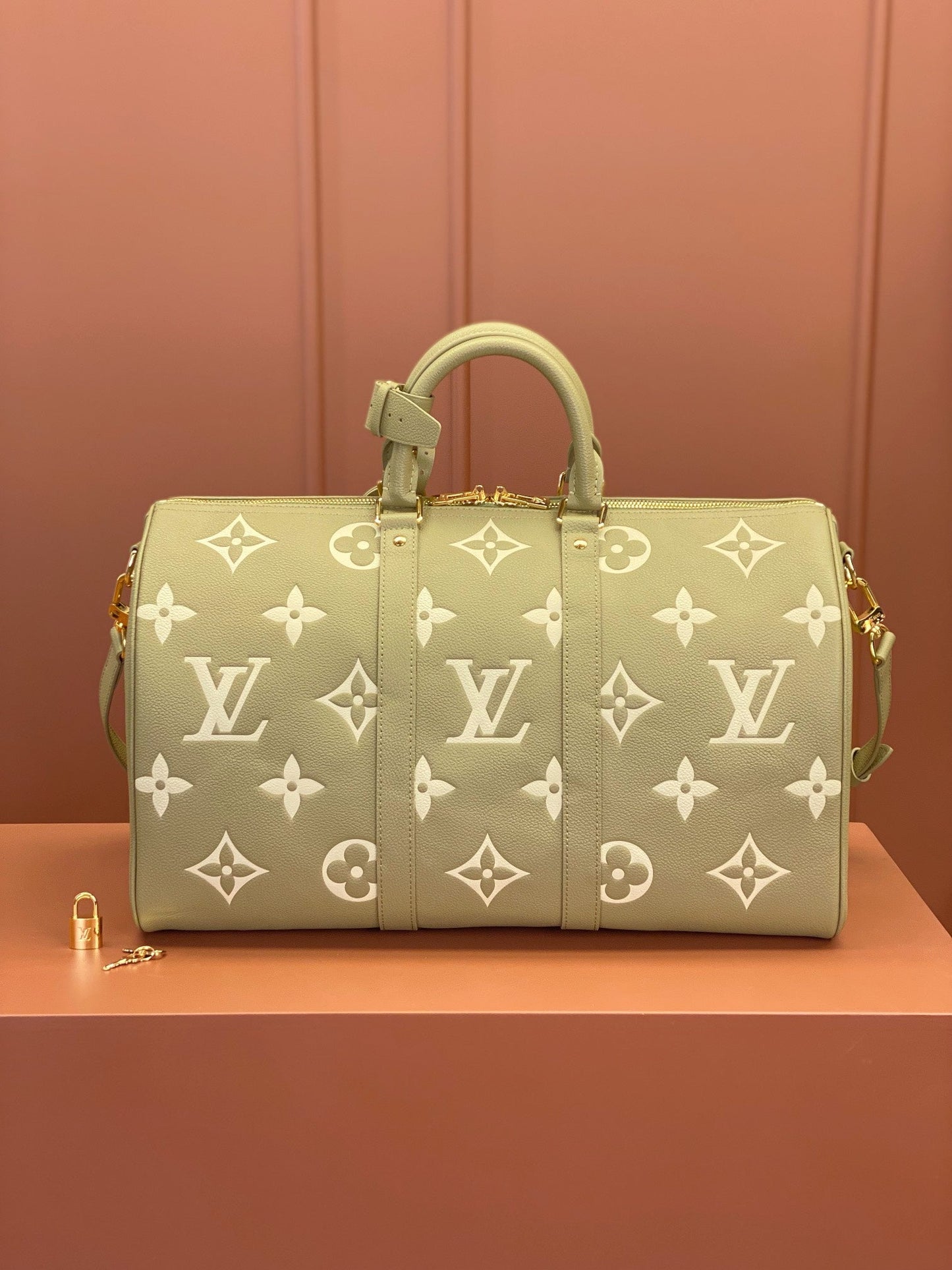 [Luxe]0528 Keepall Bandoulière 45 Monogram Empreinte Leather