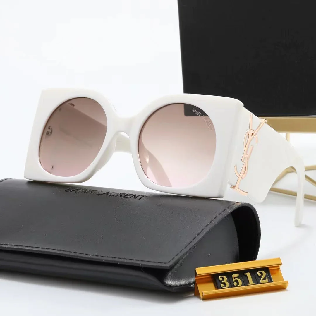 [Luxe]Retro large frame sunglasses 3512