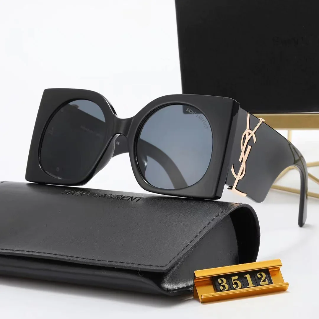 [Luxe]Retro large frame sunglasses 3512