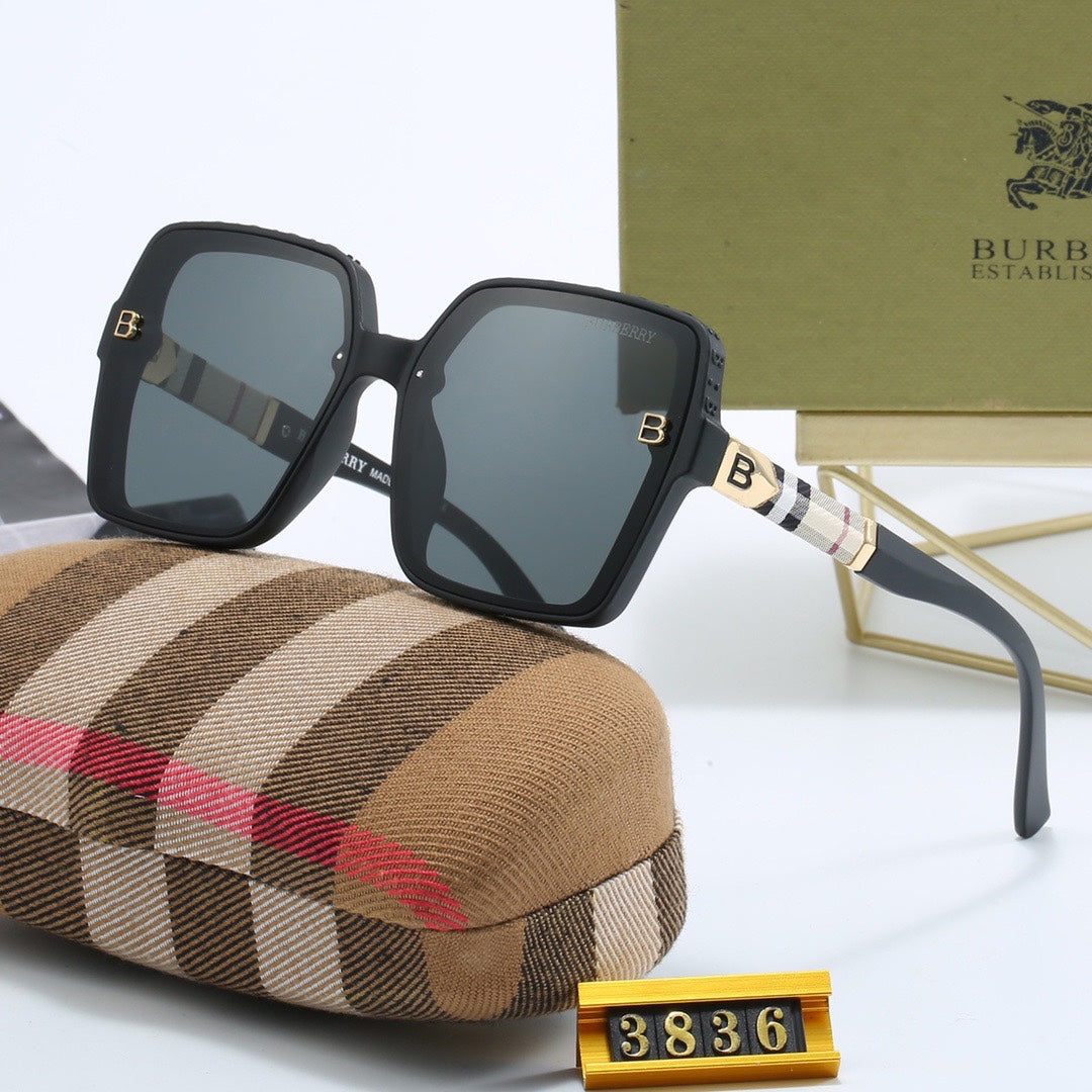 [Luxe]Large Frame Sunglasses-With Gift Box