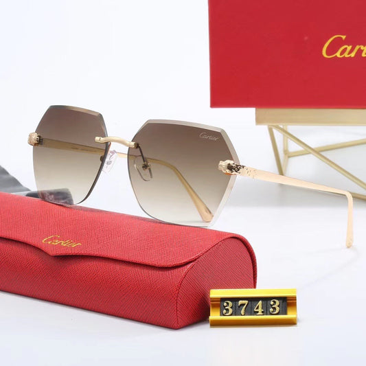 [Luxe]Rimless Sunglasses-With Gift Box