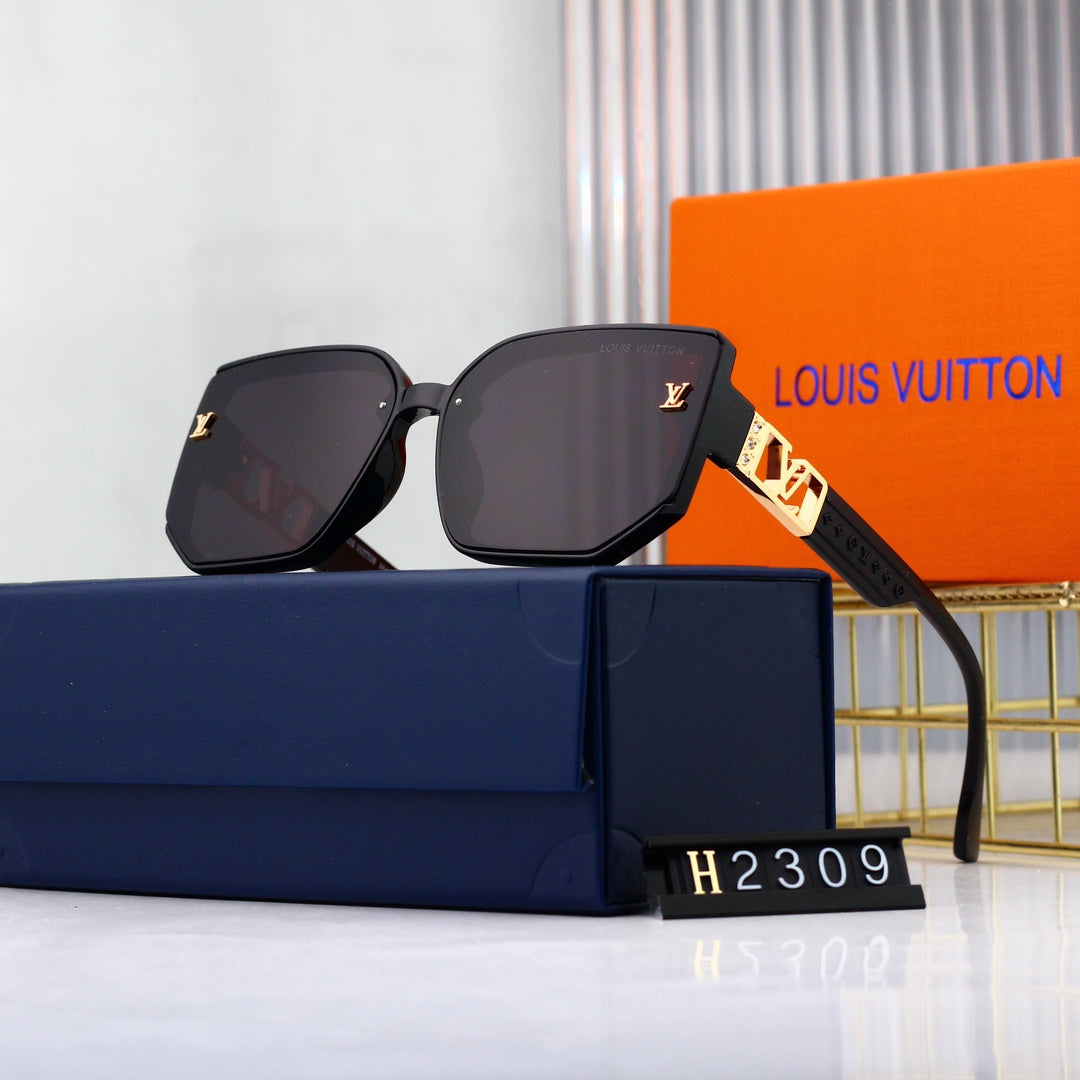 [Luxe]Hexagonal Oversized Sunglasses-With Gift Box