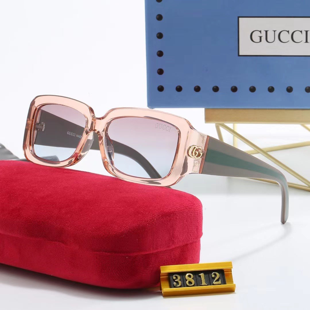 [Luxe]Chunky Frame Retro Sunglasses-With Gift Box