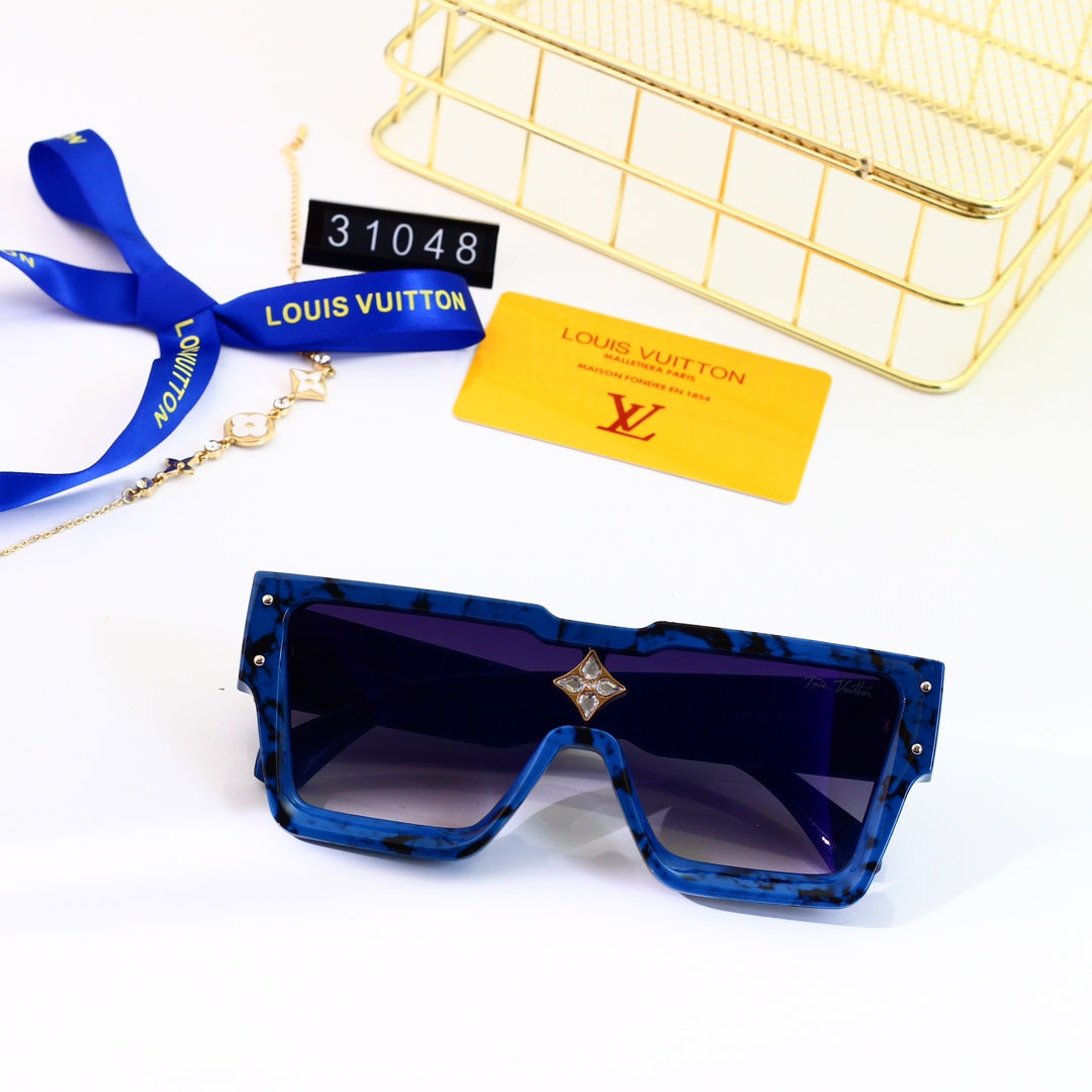 [Luxe]Chunky Frame  Cool Sunglasses-With Gift Box