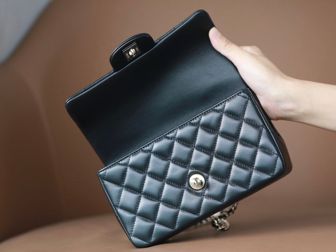 [Luxe]0528 Mini Rectangular Flap with Top Handle