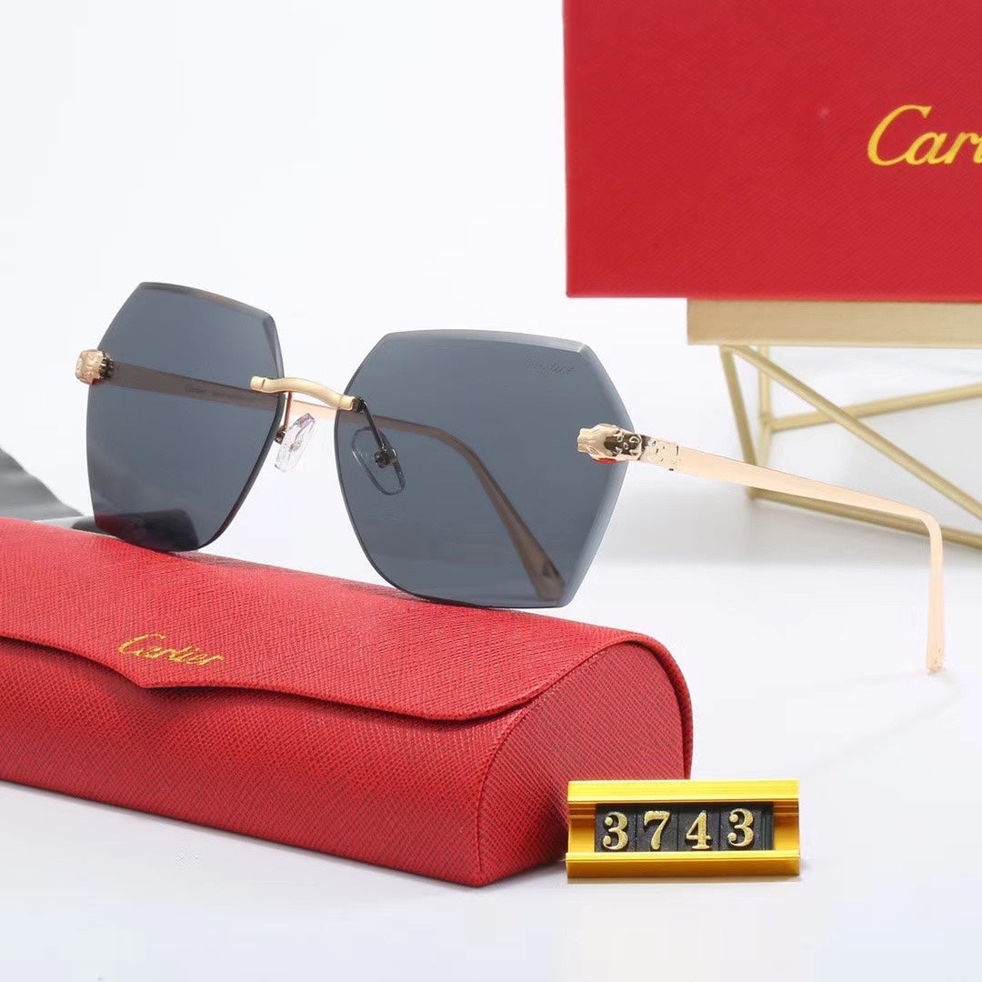 [Luxe]Rimless Sunglasses-With Gift Box