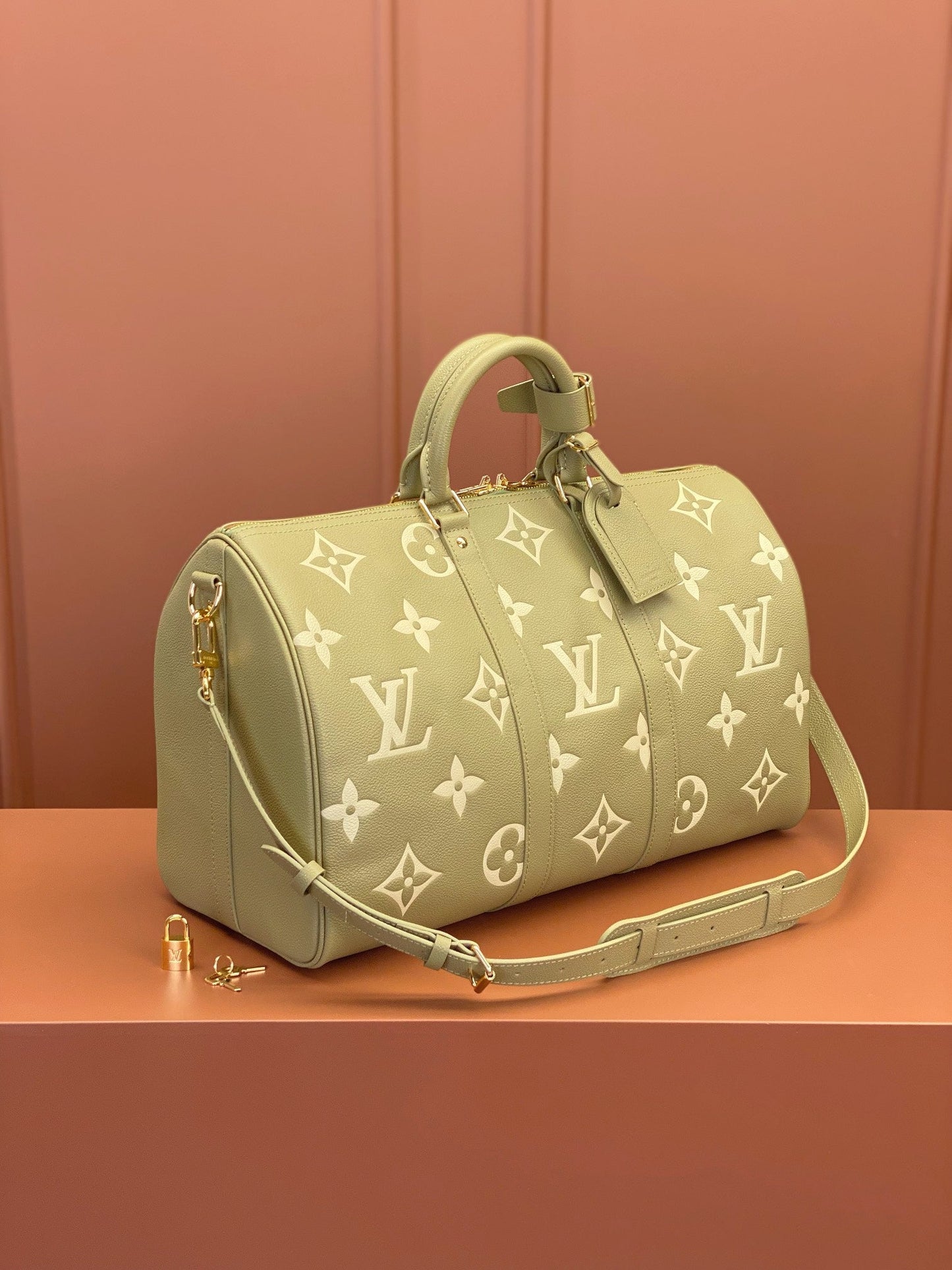 [Luxe]0528 Keepall Bandoulière 45 Monogram Empreinte Leather