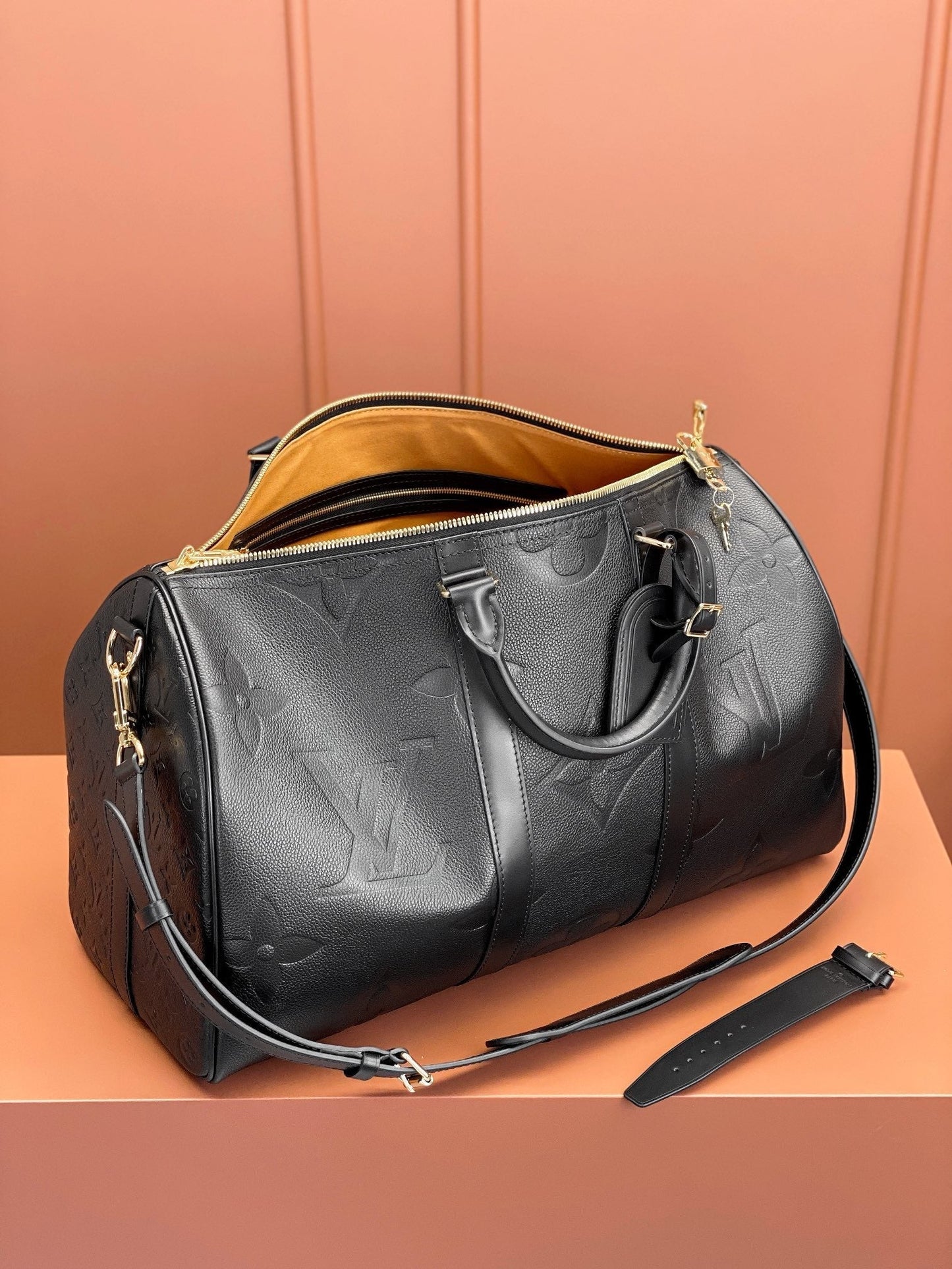 [Luxe]0528 Keepall Bandoulière 45 Monogram Empreinte Leather