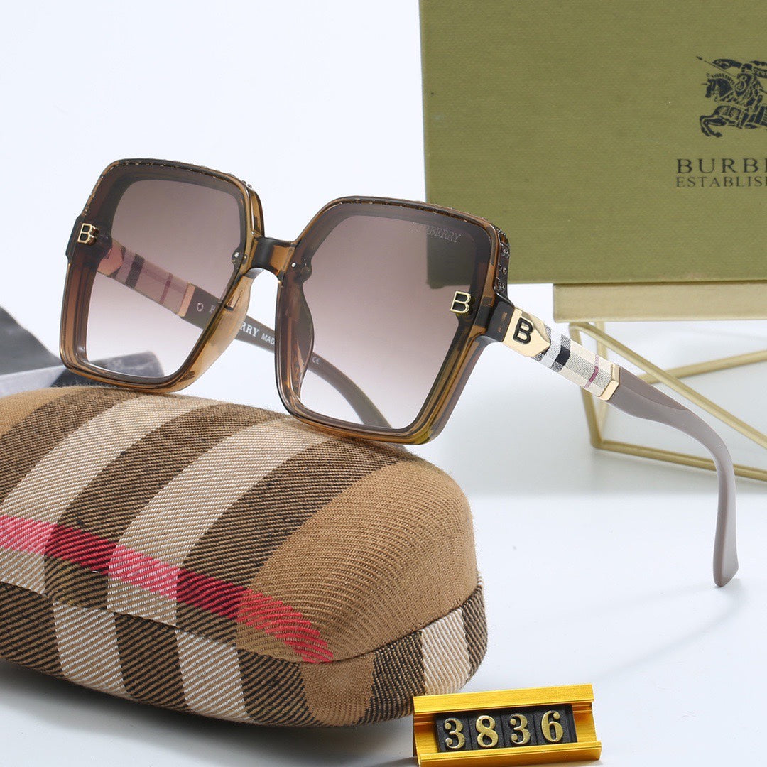 [Luxe]Large Frame Sunglasses-With Gift Box