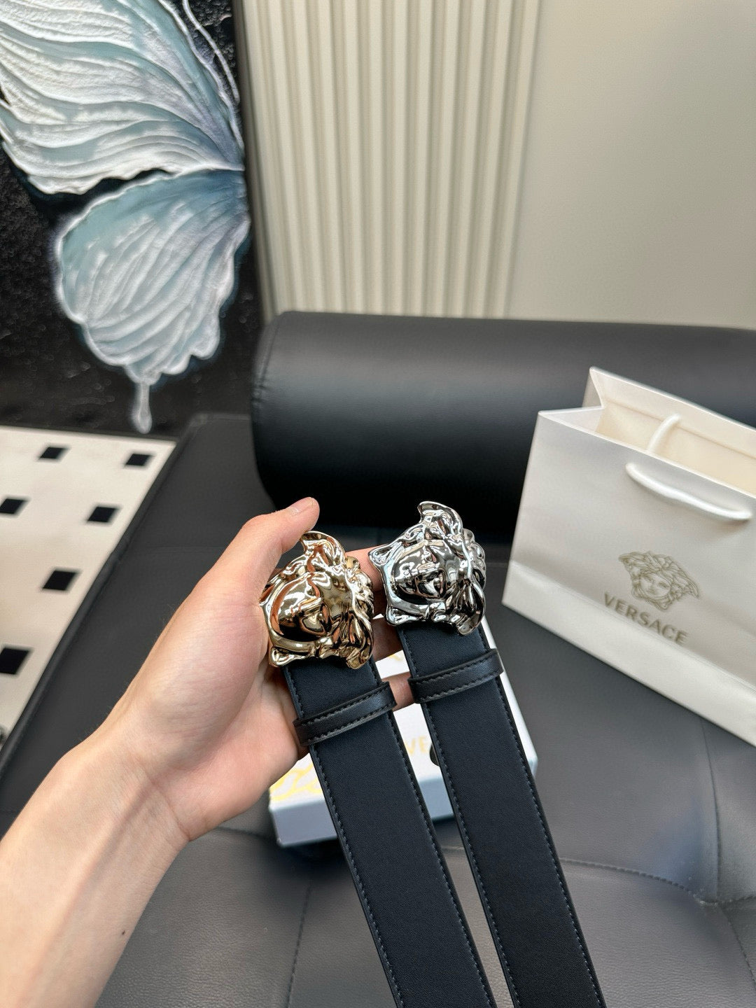 [Luxe]Versace Simple and fashionable, polished metal fastener