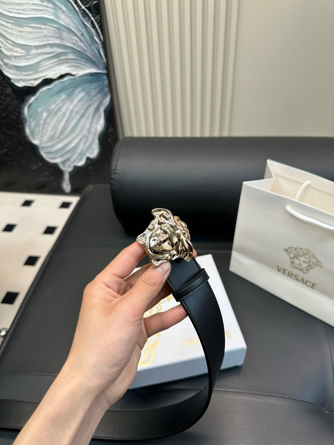 [Luxe]Versace Simple and fashionable, polished metal fastener