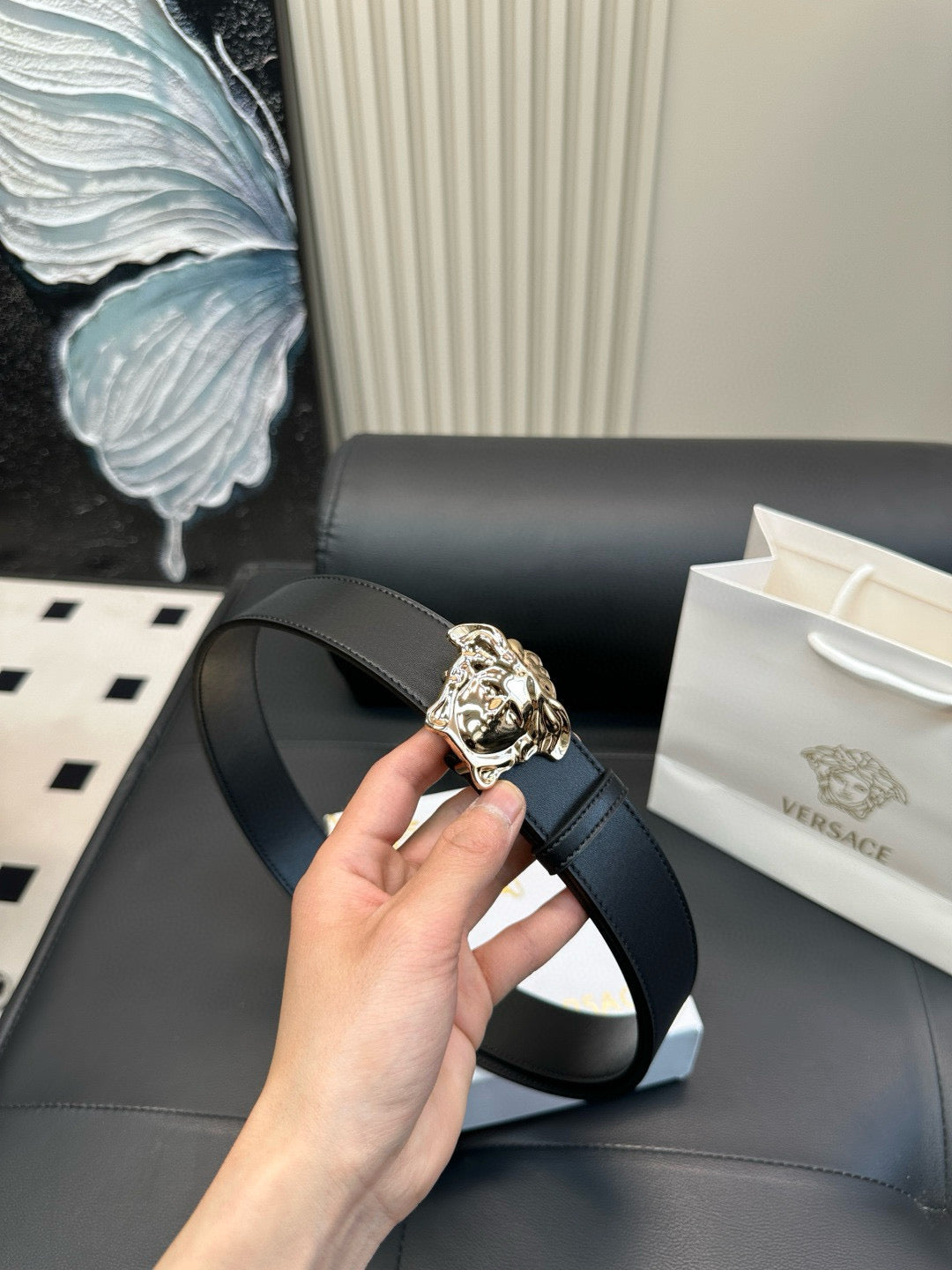 [Luxe]Versace Simple and fashionable, polished metal fastener