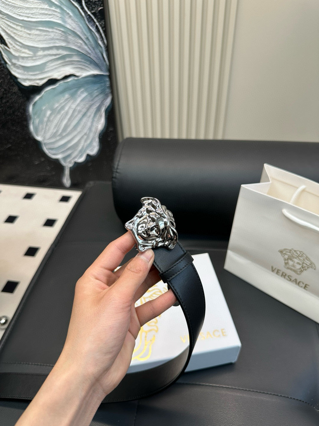 [Luxe]Versace Simple and fashionable, polished metal fastener