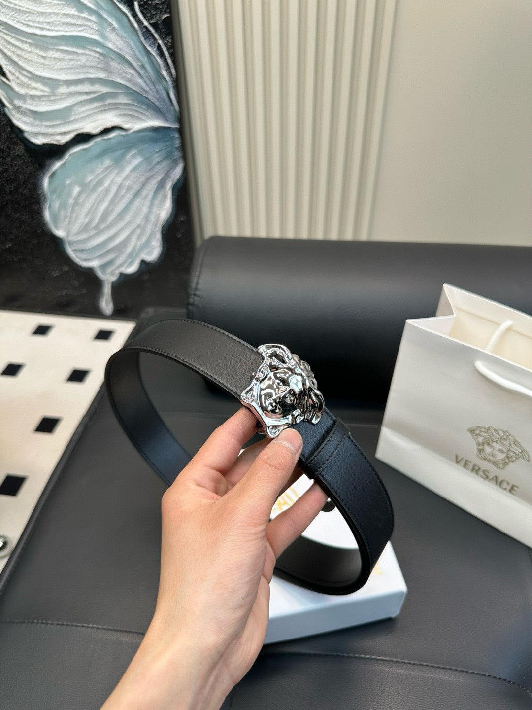 [Luxe]Versace Simple and fashionable, polished metal fastener