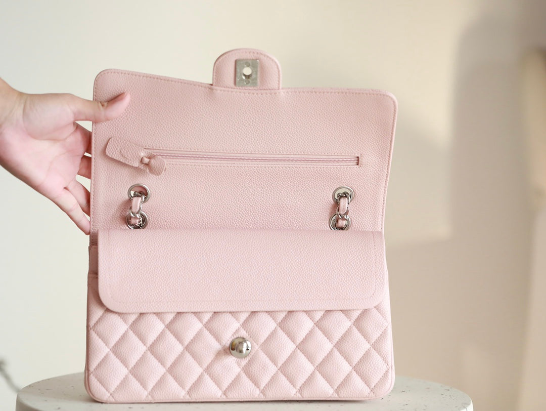 [Luxe]0528 Maxi Classic Handbag Grained Calfskin