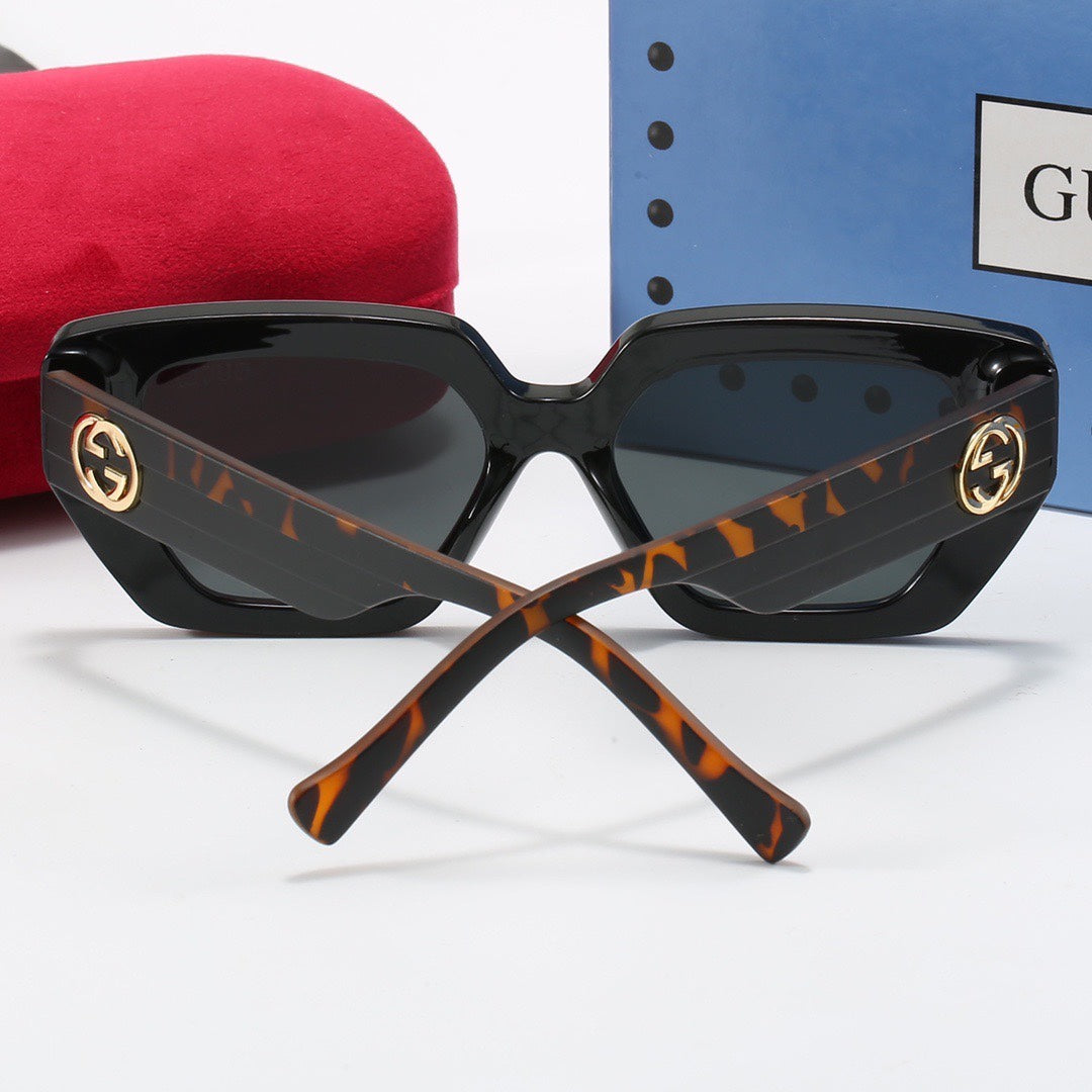 [Luxe]Amber Pattern Sunglasses-With Gift Box