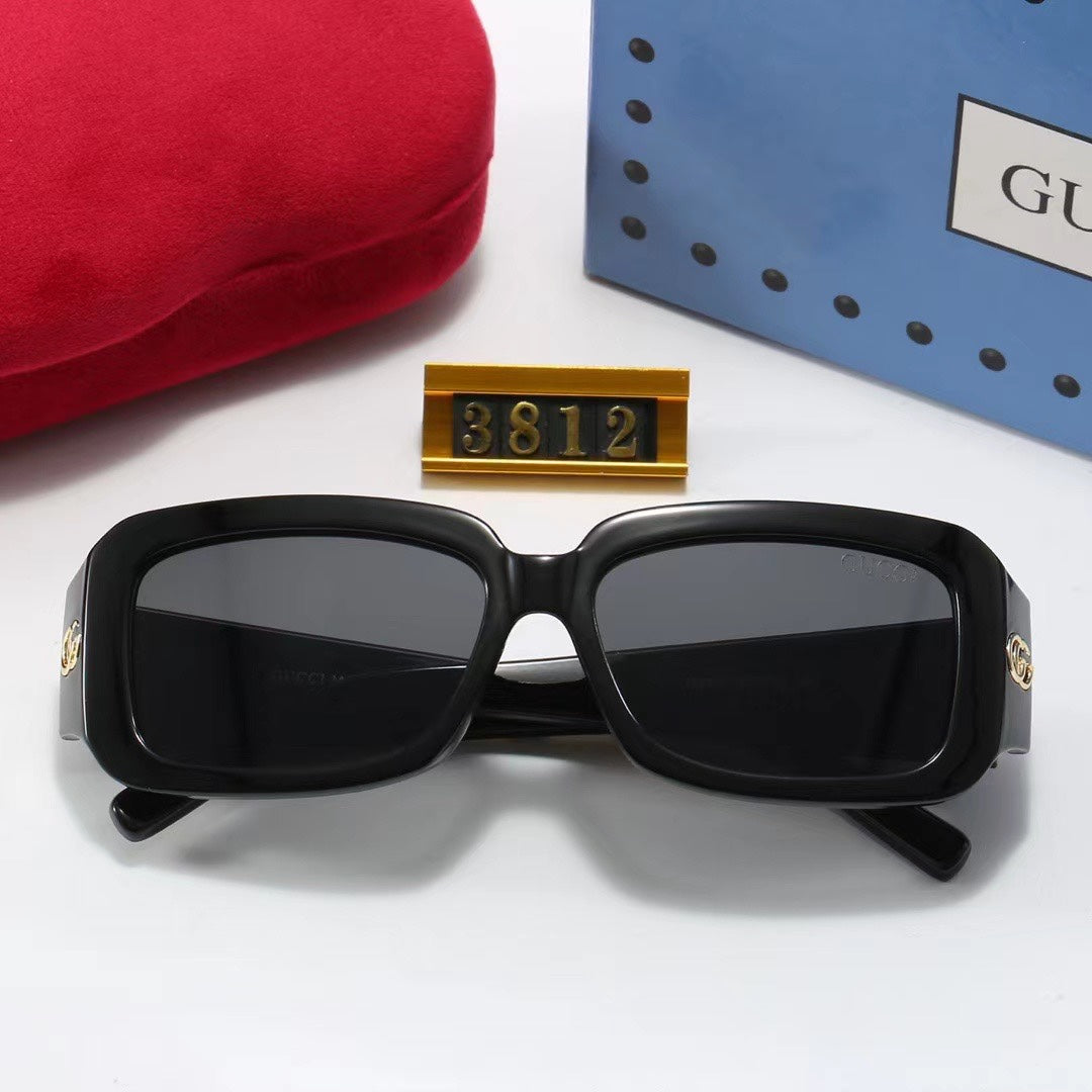 [Luxe]Chunky Frame Retro Sunglasses-With Gift Box