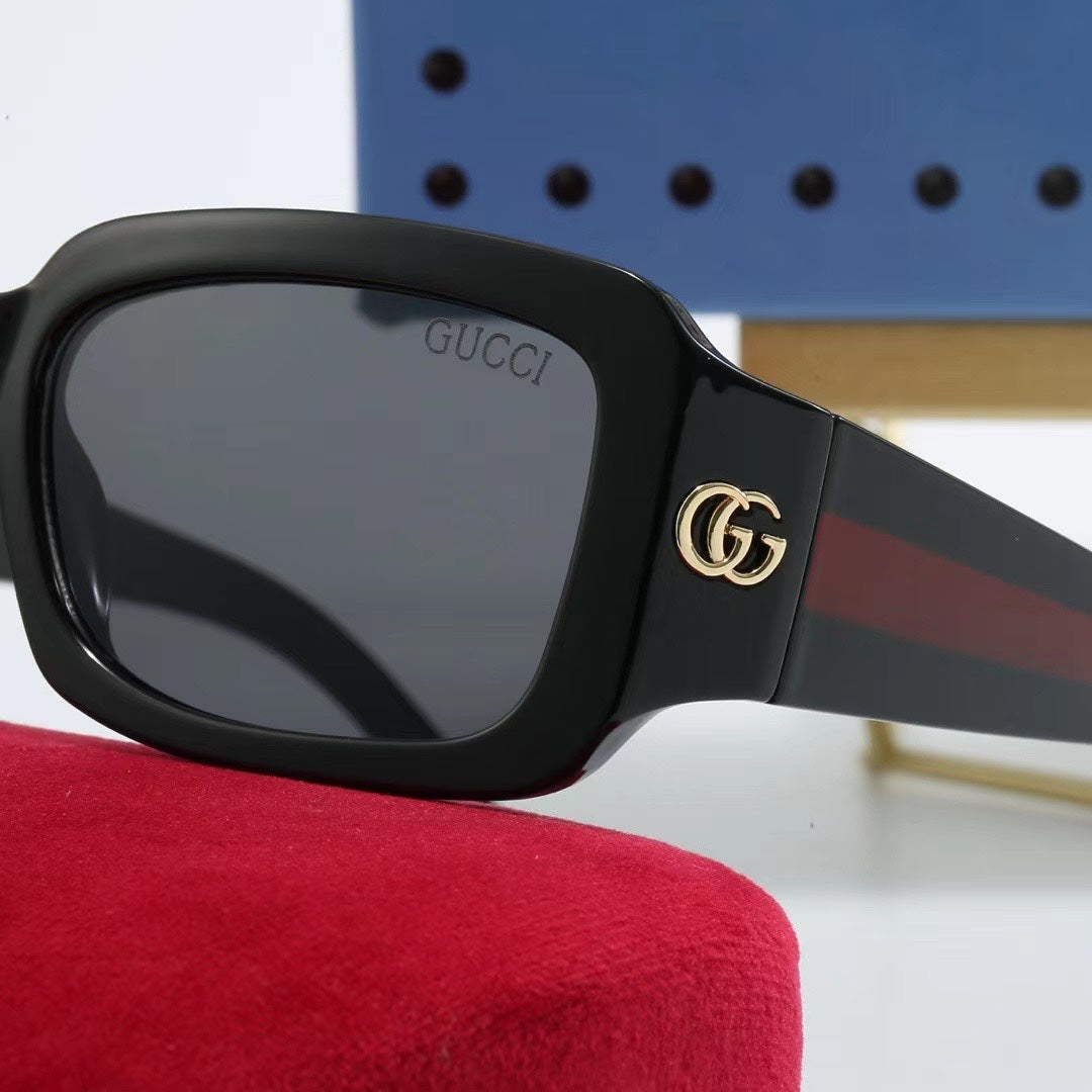[Luxe]Chunky Frame Retro Sunglasses-With Gift Box