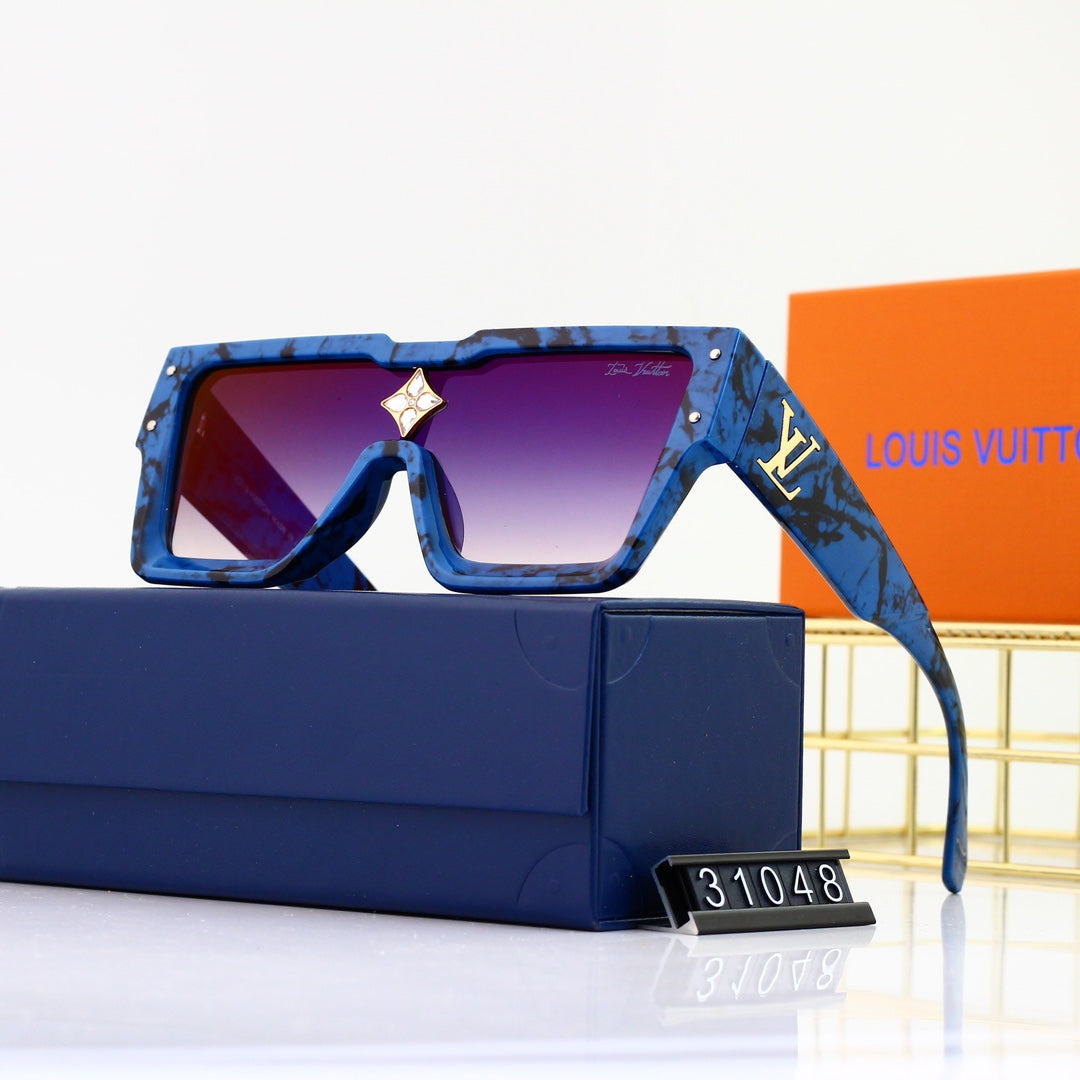 [Luxe]Chunky Frame  Cool Sunglasses-With Gift Box