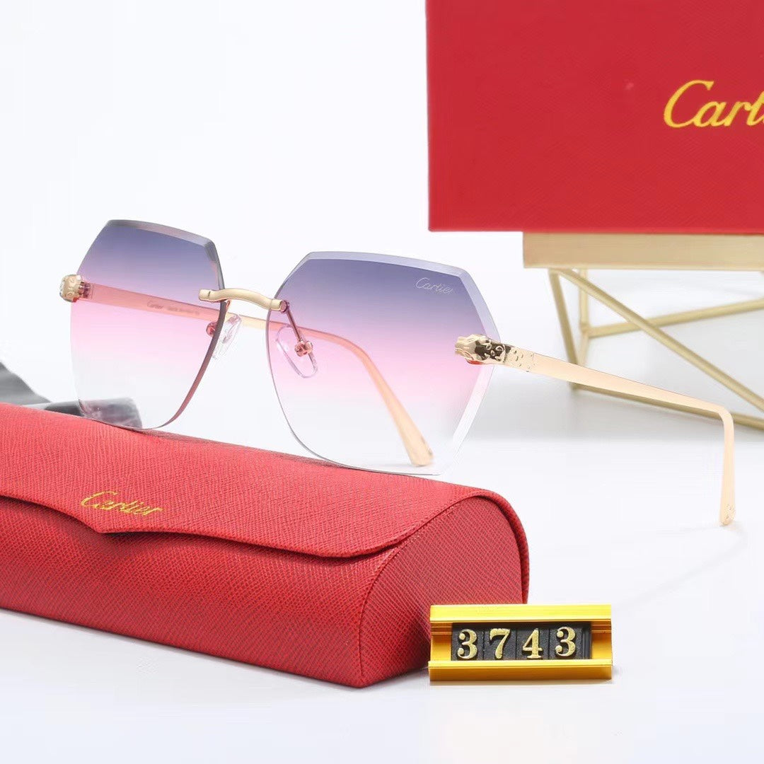 [Luxe]Rimless Sunglasses-With Gift Box