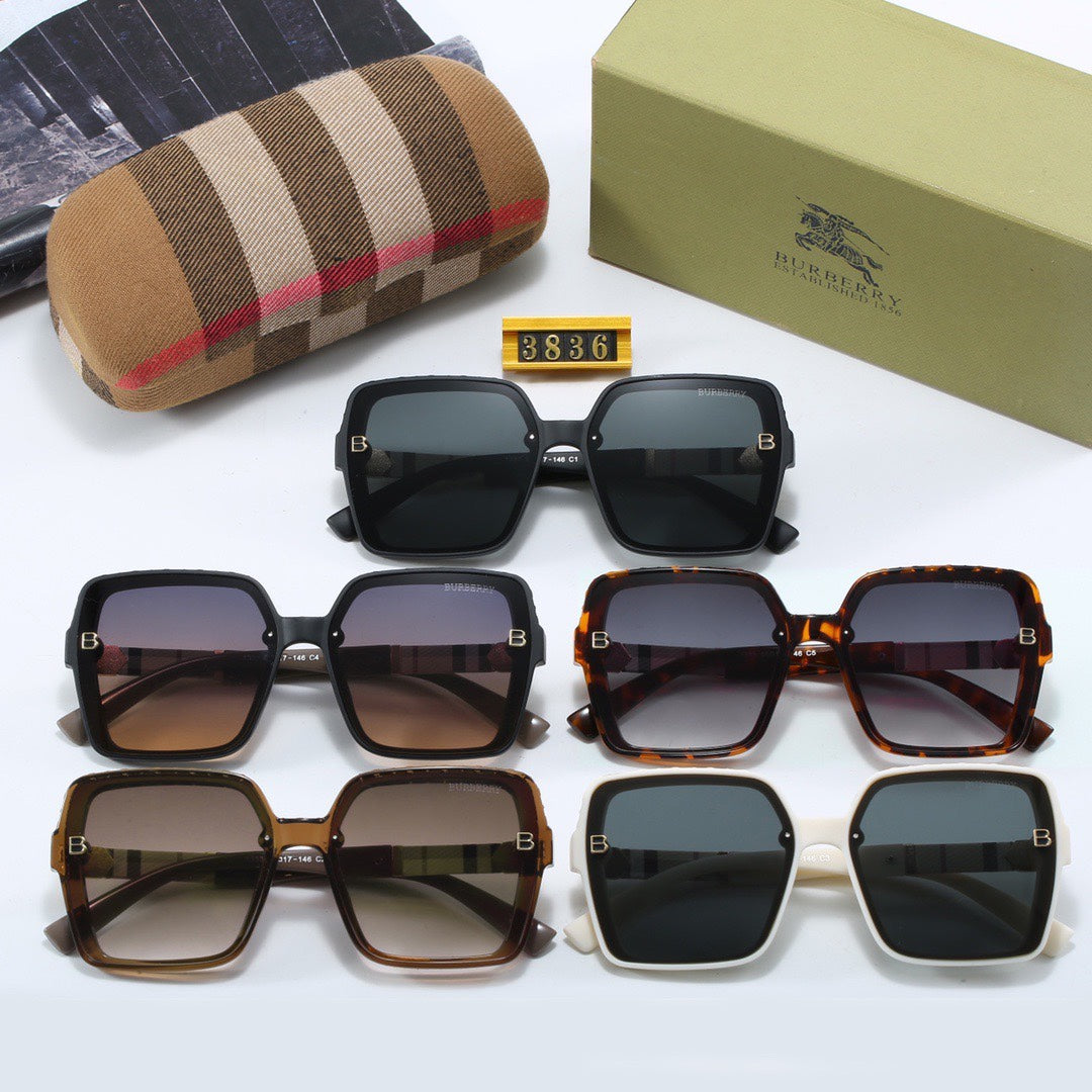 [Luxe]Large Frame Sunglasses-With Gift Box