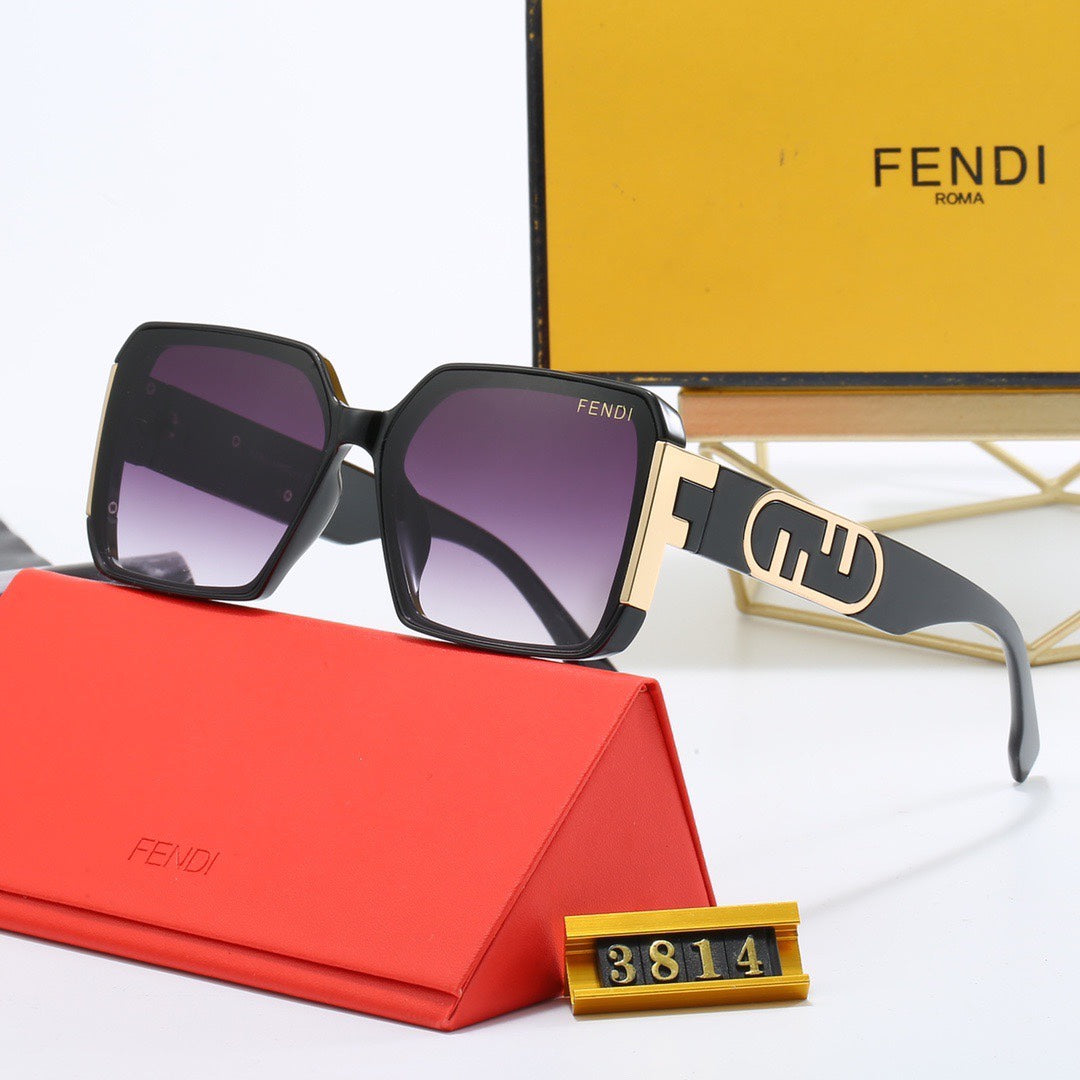 [Luxe]Large Frame Sunglasses-With Gift Box