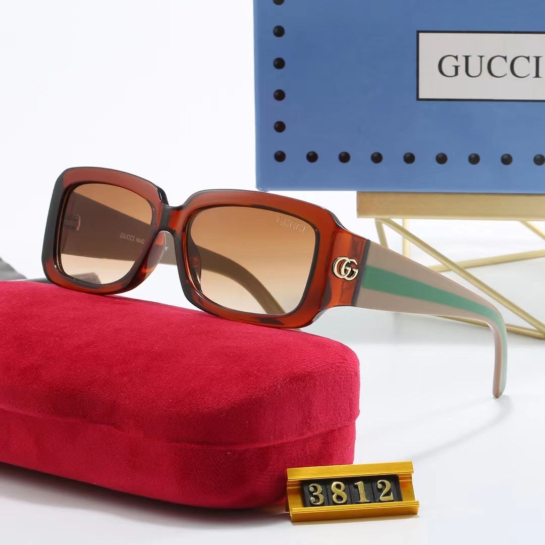 [Luxe]Chunky Frame Retro Sunglasses-With Gift Box