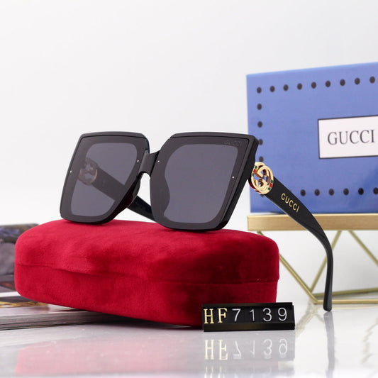 [Luxe]New Square Frame Environmentally Friendly PC Sunglasses 7139