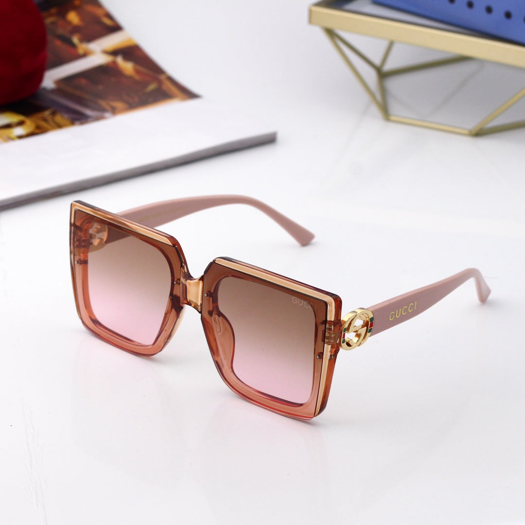 [Luxe]New Square Frame Environmentally Friendly PC Sunglasses 7139