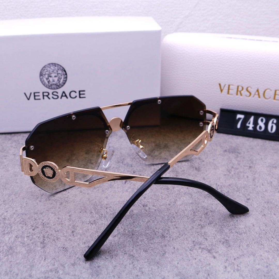 [Luxe]Stylish Medusa Rimless Sunglasses 7486