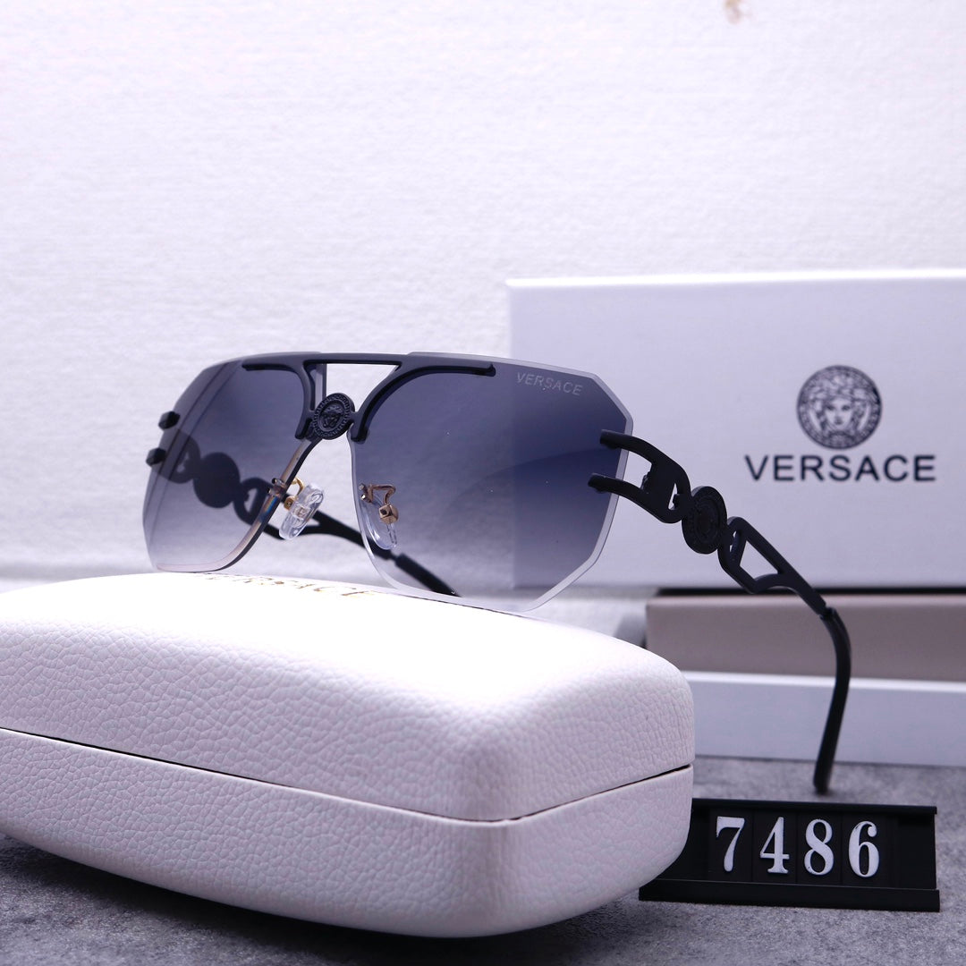 [Luxe]Stylish Medusa Rimless Sunglasses 7486