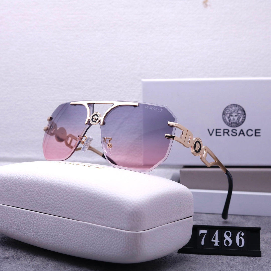 [Luxe]Stylish Medusa Rimless Sunglasses 7486
