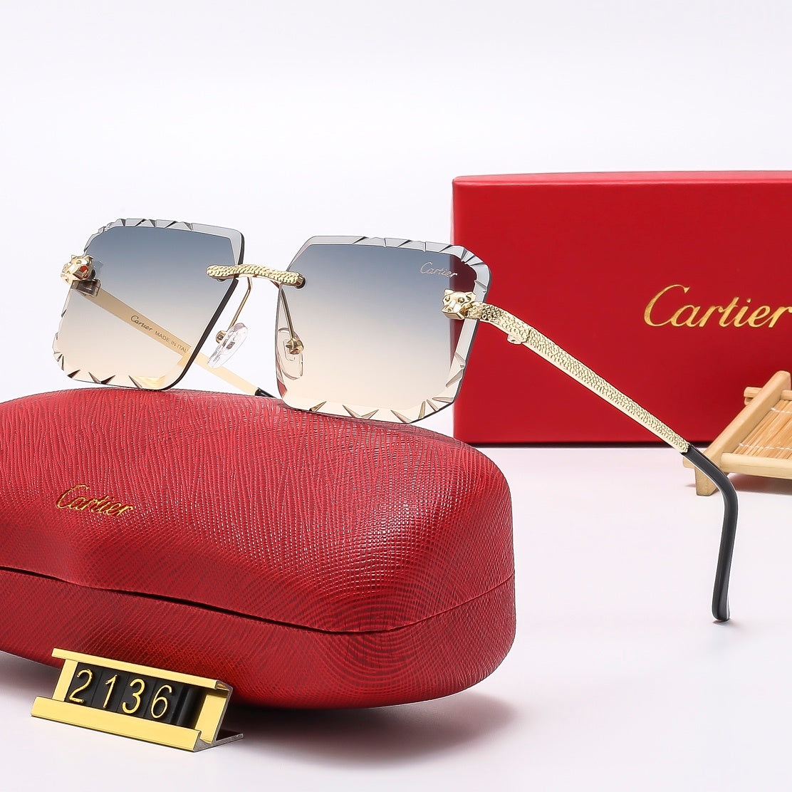 [Luxe]Fashion hot 5 color sunglasses 2136