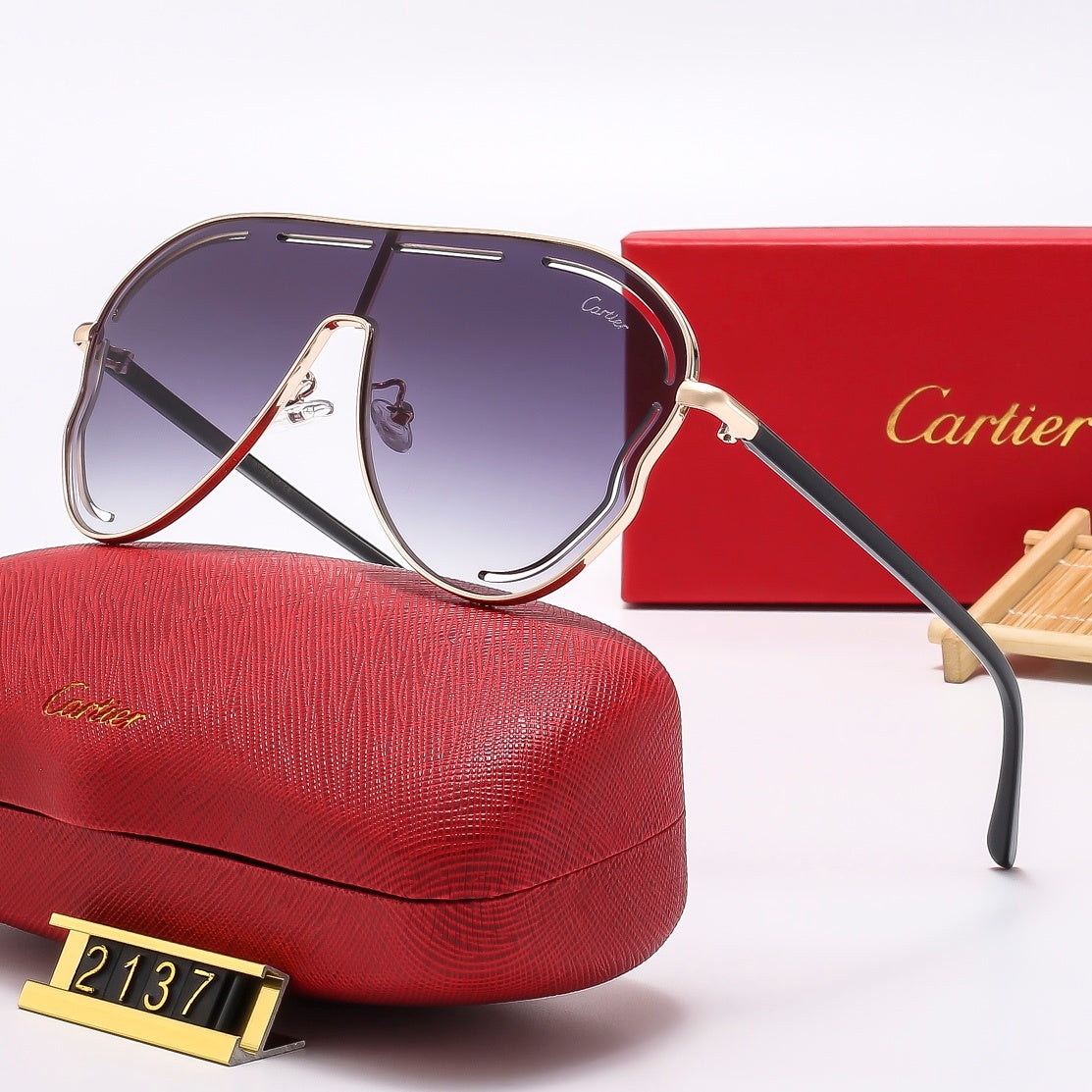 [Luxe]Fashion hot 6 color sunglasses 2137