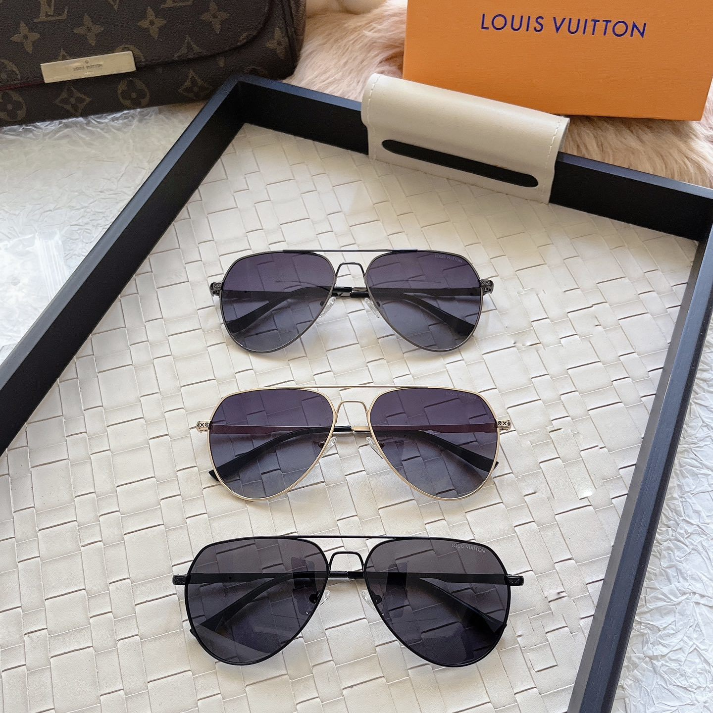 [Luxe]Fashion hot 3 color sunglasses 6031