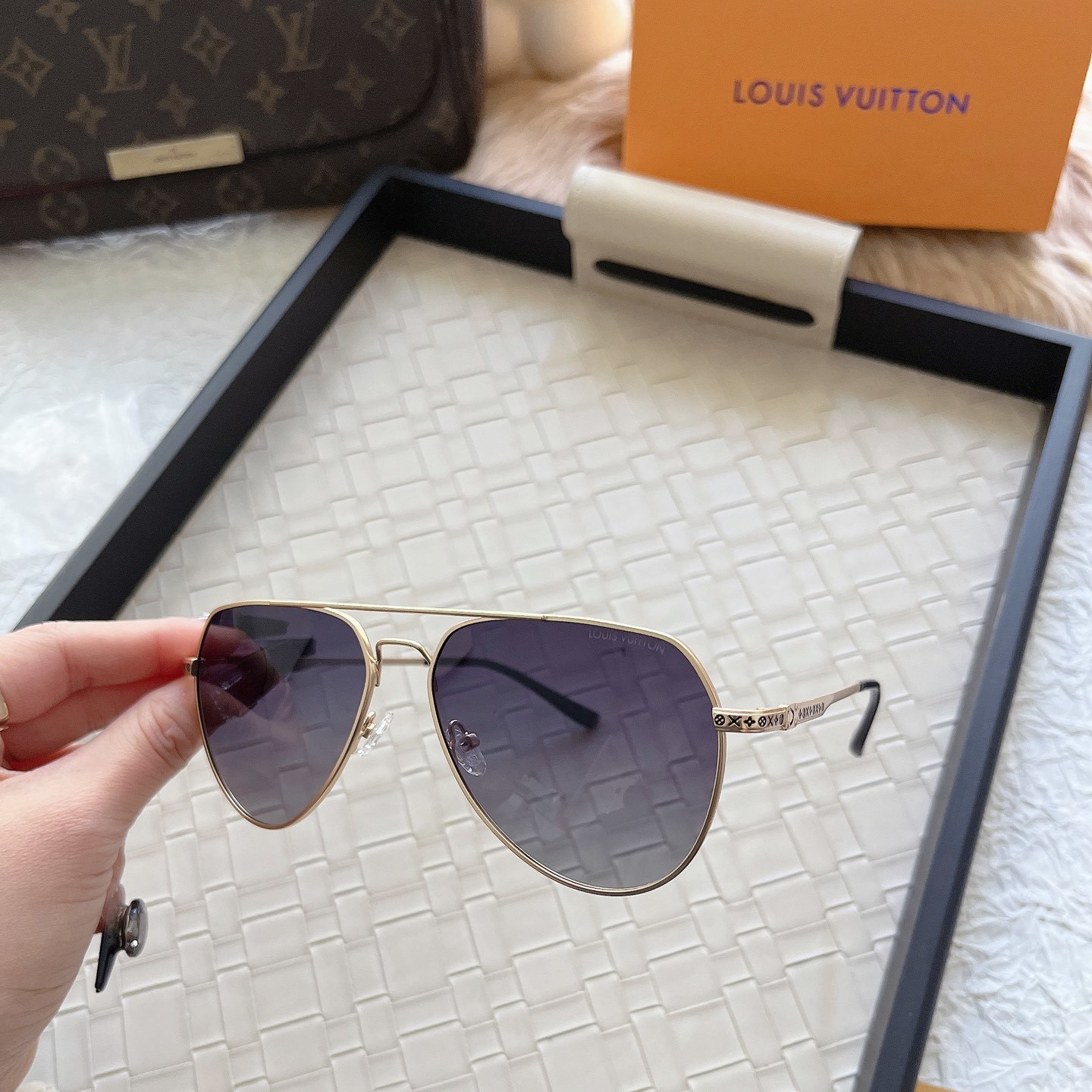 [Luxe]Fashion hot 3 color sunglasses 6031