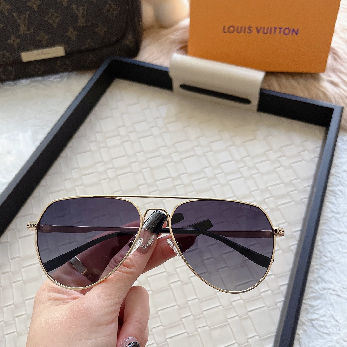 [Luxe]Fashion hot 3 color sunglasses 6031