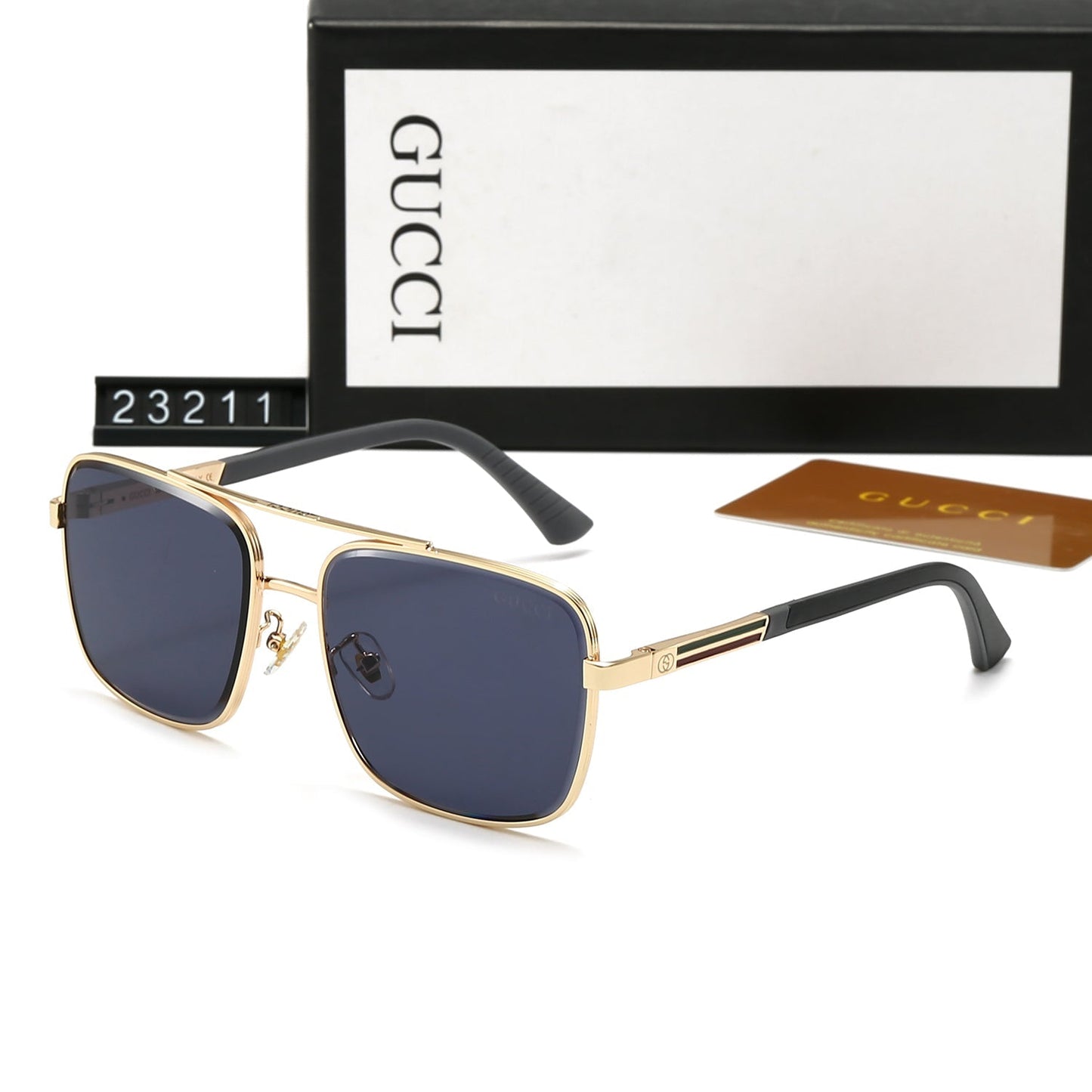 [Luxe]Fashion Polarized Metal Sunglasses 23211